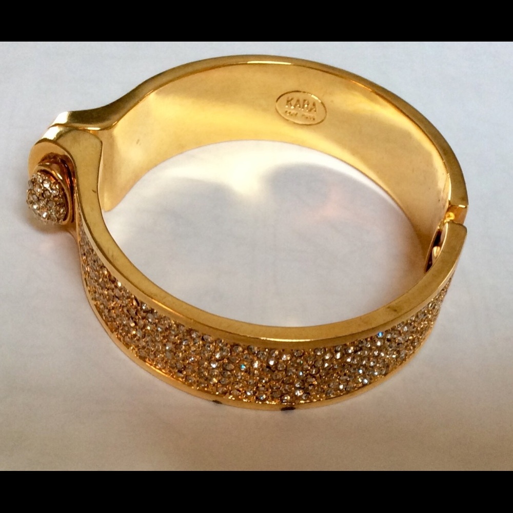Gold-Plated Baby-Shirt KARA ROSS Crystal Pavé Cuff